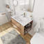 30" Wall Mounting Bathroom Vanity With Gel Sink, Soft Close Drawer-2002842810