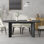 67“L×33.5"W Oval Wood Dining Table Kitchen Table with 4 Legs