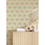 Palmiers Tiki rétro - papier peint rose