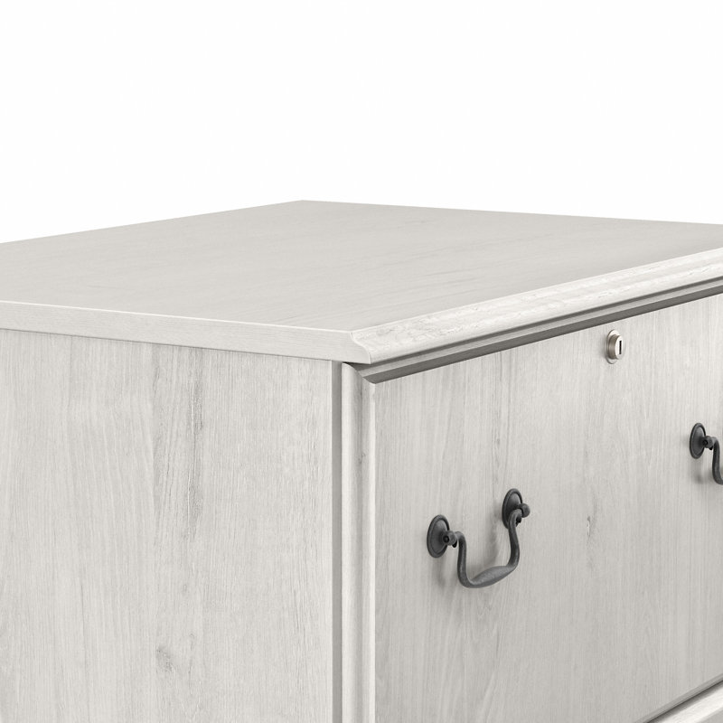 26.85'' Wide 2 -Drawer File Cabinet, Linen White Oak