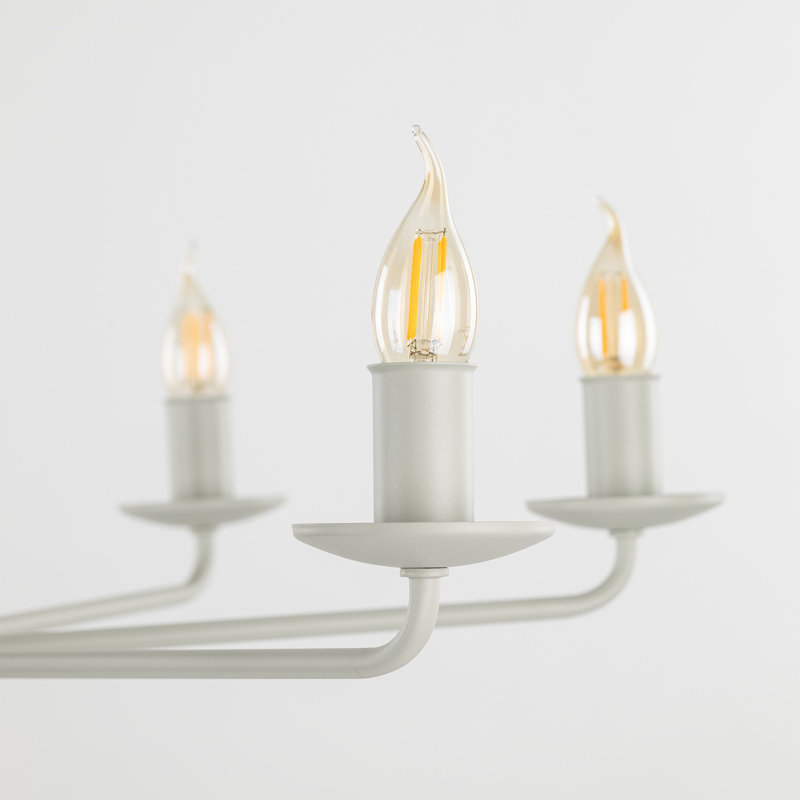 Luminaire suspendu vintage bougie LIMAL, Blanc