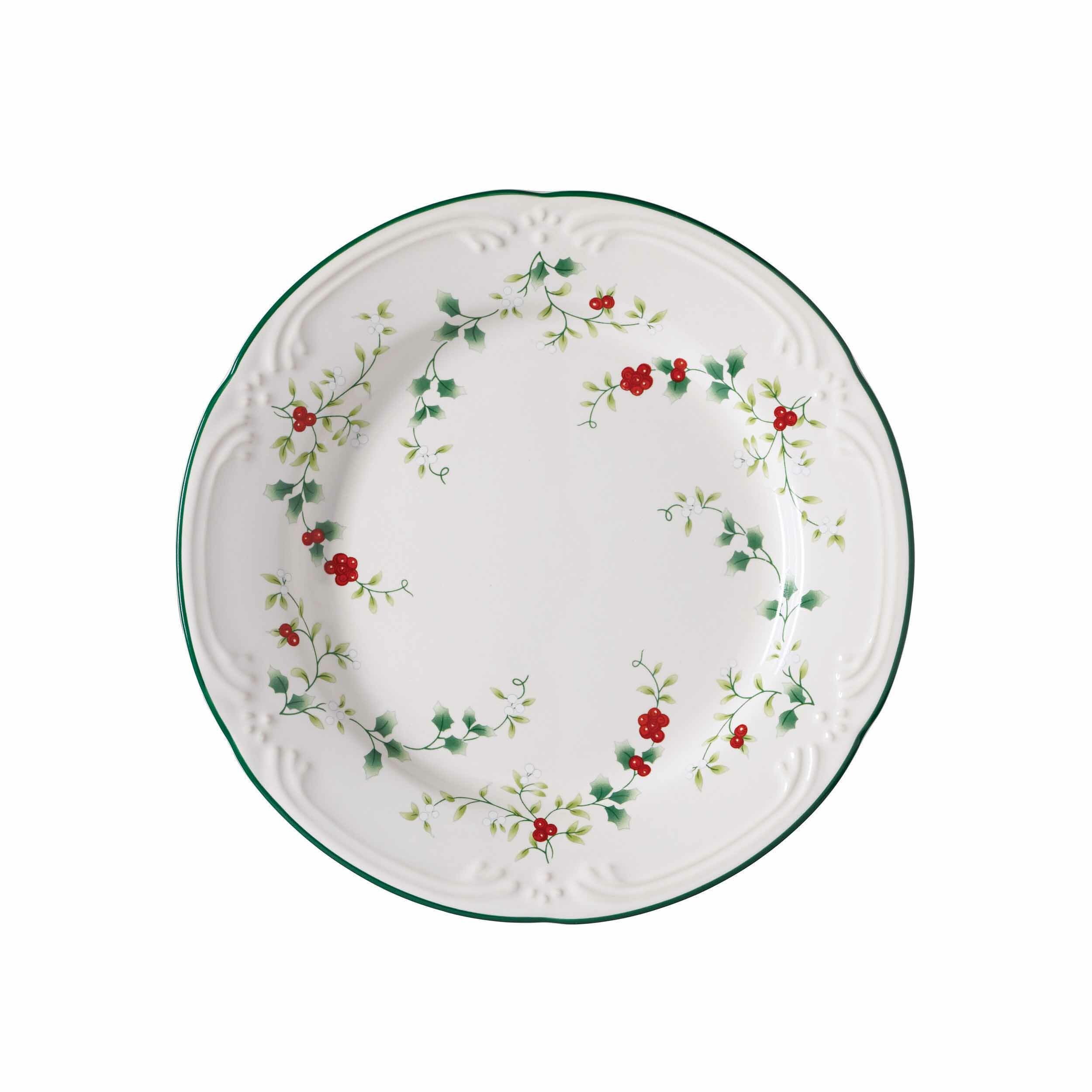 Winterberry® Set of 4 Snowman Salad Plates
