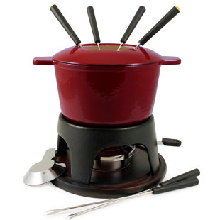 11-Piece Sierra Fondue Set - Cherry Red