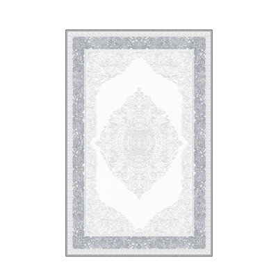Stylish Woven Carpet, 31.5 x 47.2 inches | 100% Polyester, Pile Height: 0.04 inches, Total Height: 0.31 inches | Antibacterial, Non-Slip PVC Felt Underside | Machine Washable, Perfect for Living Room & Bedroom Decor