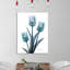 Midnight Sky Tulip Trio 2 - Wrapped Canvas Print-1431616782