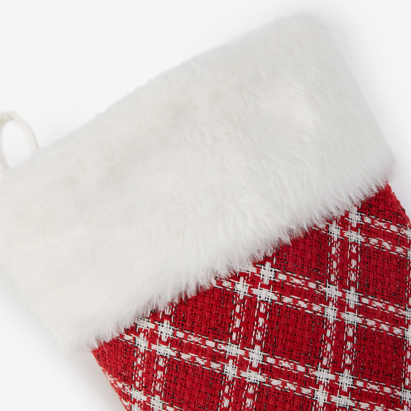 Personalization Mall Plaid Noel Christmas Stocking