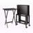 Asha 5-Pieces Coffee Table Set in Coffee Finished Wood, 25.76" H X 18.78" L X 11.93" D