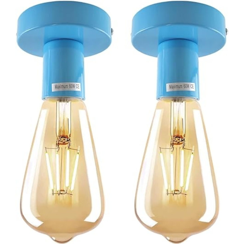 Flush Mount Light Semi Flush Mount, Blue