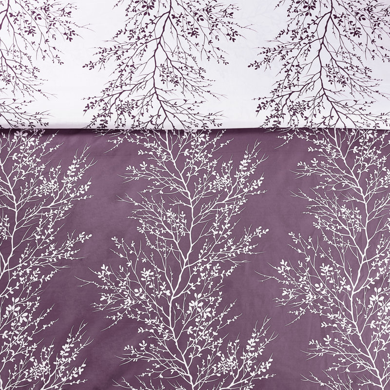 Burgundy Twin Reversible Microfiber Comforter Set