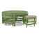 Raffles Rattan Cocktail Table with Benches