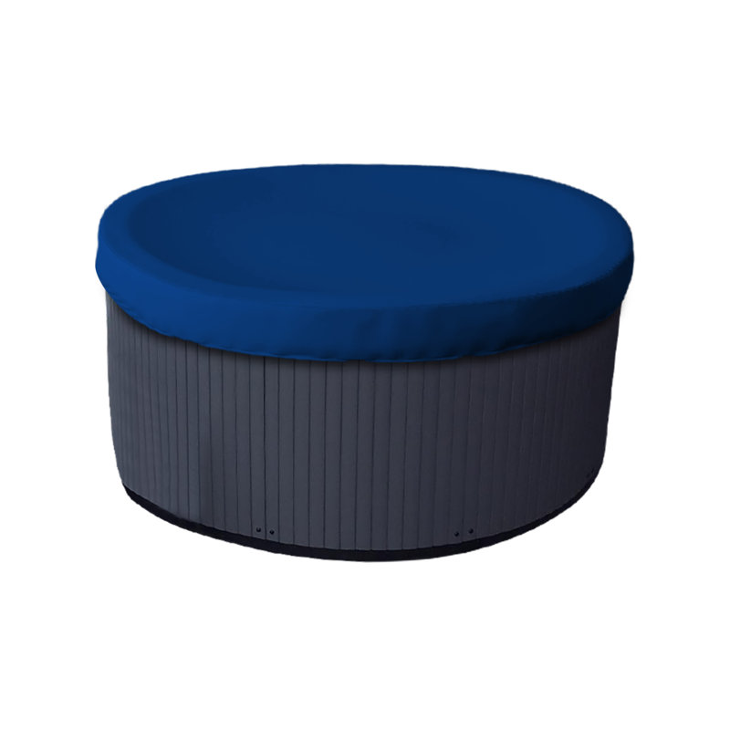 HeavyDuty Multipurpose Outdoor Round Hot Tub Cover,UV Resistant & Waterproof Spa Cover Protector, Blue