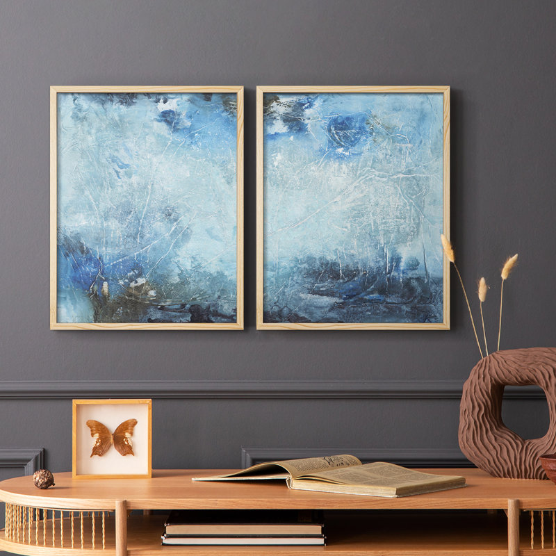 Coastal Seas III - reproduction encadrée de qualité supérieure - prête à être accrochée - aucun clou requis - aucun clou requis
