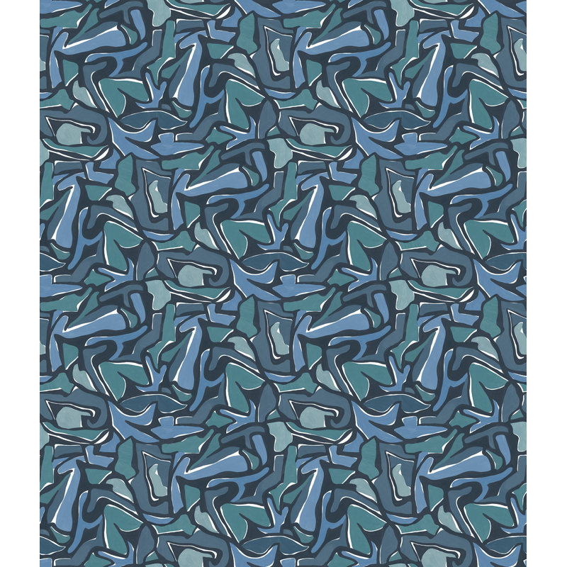 Puzzle Petite 10cm x 60m Wallpaper Roll, Bright Blue