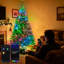 Arbre de Noël 7,5 pi pré-éclairé en PVC, arbre de Noël artificiel à changement de couleur RVB-752322576