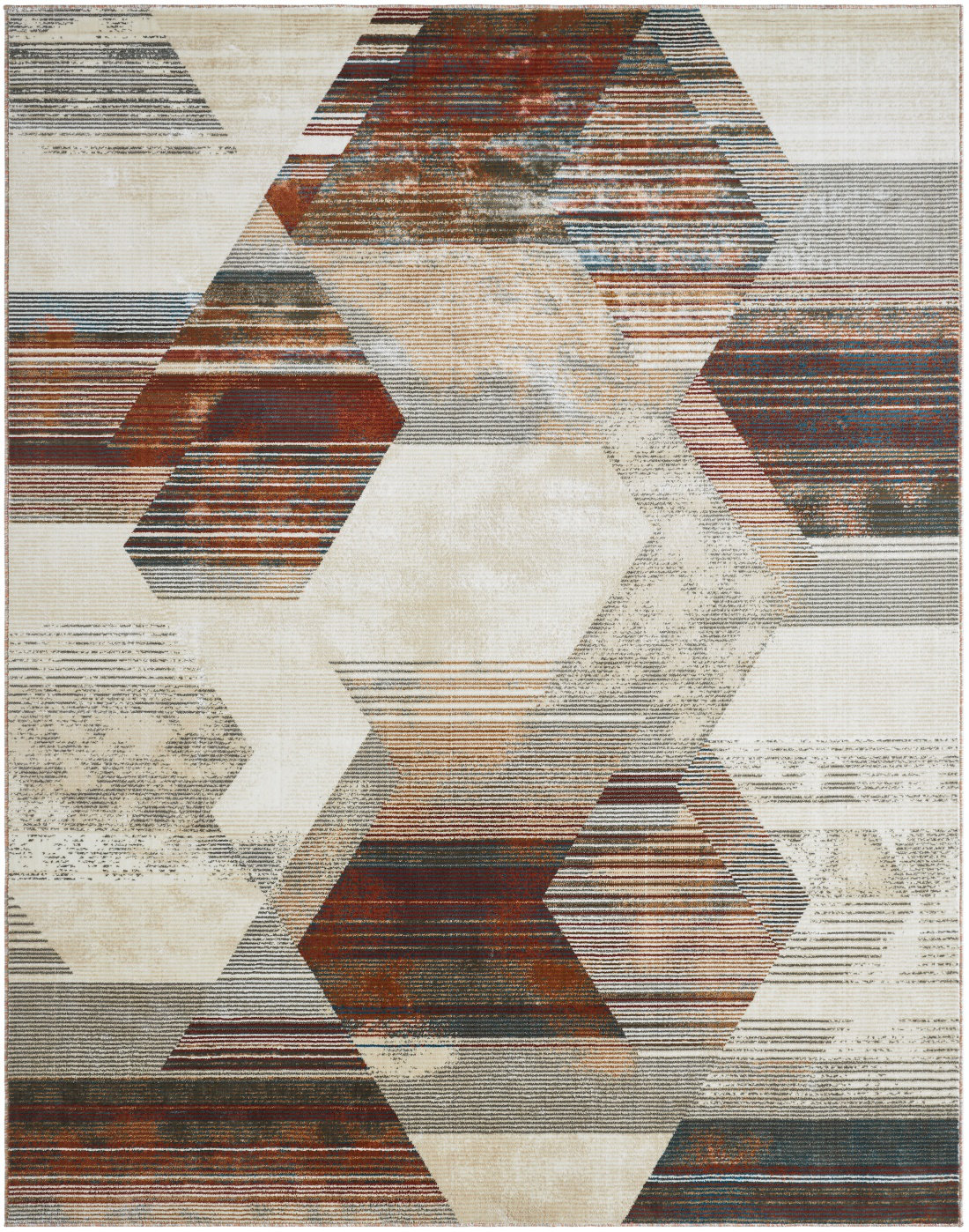Prism Geometric Rug Orren Ellis Finke Terracotta Prism Area Rug - Wayfair Canada