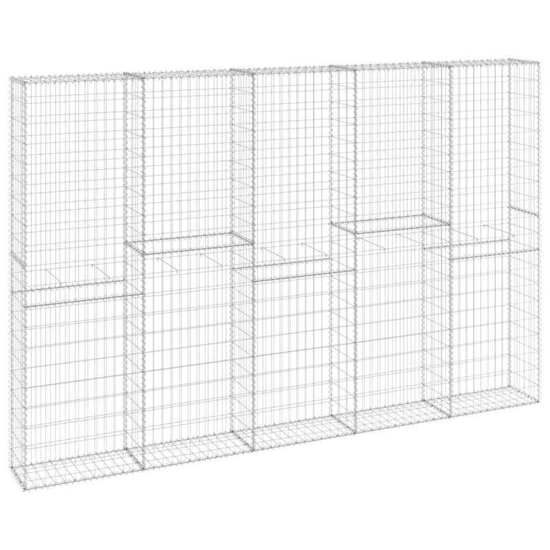 Schildt 200cm H x 300cm W Silver Metal Yard/Privacy Fence