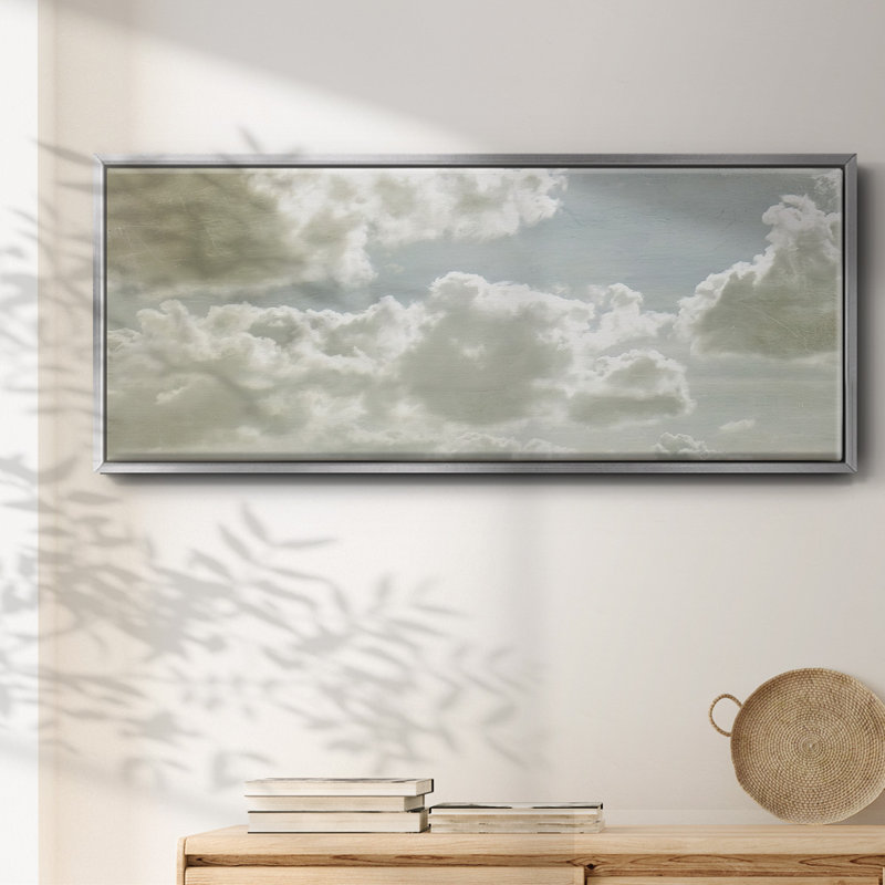«Sky Scrapers IV», impression encadrée sur toile, H 8 po x l 20 po x P 1,5 po, Toile argentée avec cadre flottant