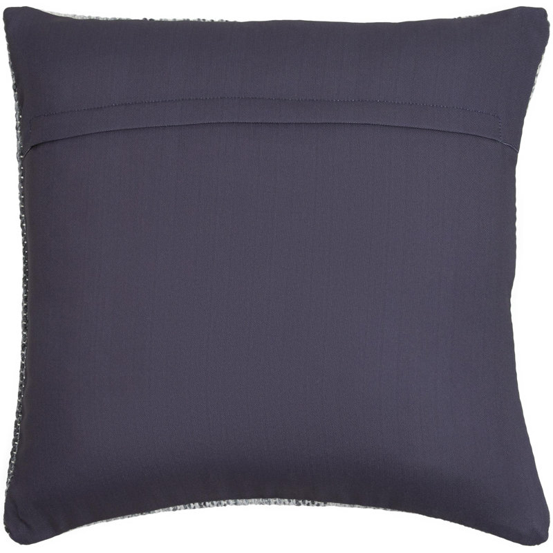 Terrain Striped Indoor/Outdoor Reversible Throw Pillow, Gray/Black/Cream, 22"H x 22"W, Pillow Cover Only - No Insert