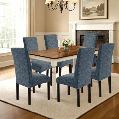 Housses de chaises de salle à manger extensibles pour chaises Parsons, ensemble de 6