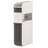 4-Tier Narrow Bathroom Storage Cabinet with Drawers Tissue Box Wheels for Kitchen