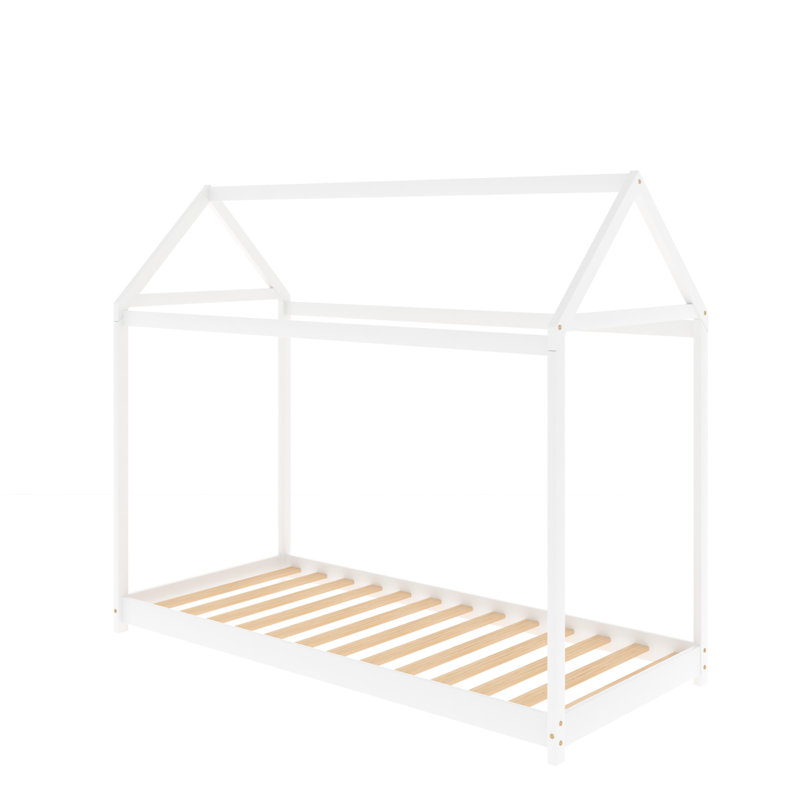 Lit plateforme simple Bargersville, Blanc