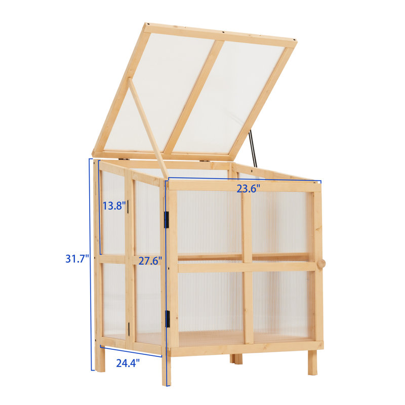 Serre de jardin pliable - Conception à double couche pour la croissance des plantes et le confort en bois
