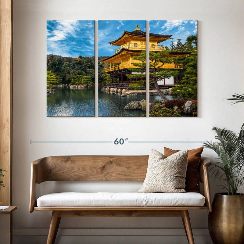 Nicci Golden Pavilion à Kyoto, H 32 po x l 50 po