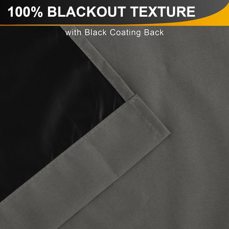 100% Blackout Portable Curtains with Suction Cups, Lightweight Travel Curtains Easy to Catch & Install Window Treatments Thermal Insulated Blinds for Baby/Bedroom, 1 Panel