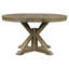 Table de salle à manger extensible rétro avec rallonge de 12 po pour salle à manger et salon (bois naturel délavé)-133525962