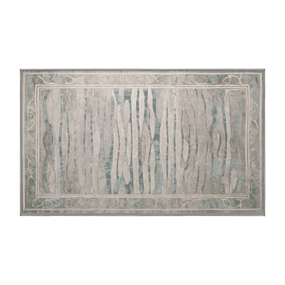 Machine Washable Gray Area Rug