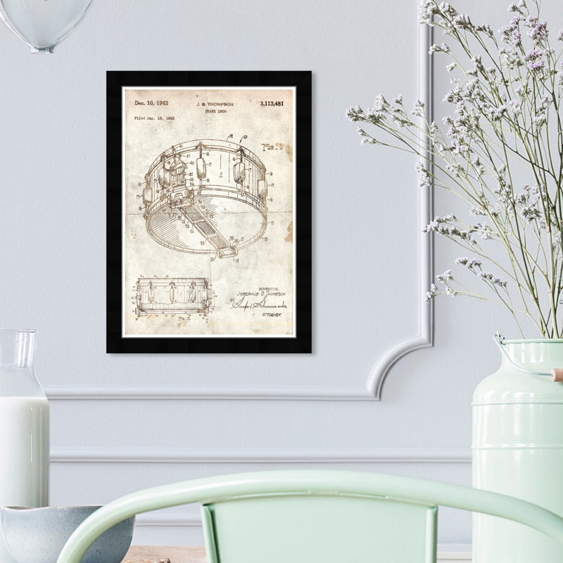 «Snare Drum», parchemin - impression encadrée sur papier