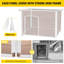 Niche pour chien pour petits et grands chiens, abri pour chien intérieur et extérieur avec plancher surélevé, chenil imperméable durable, niche pour chien avec structure en fer - anti-morsure-1398602413-1383745025