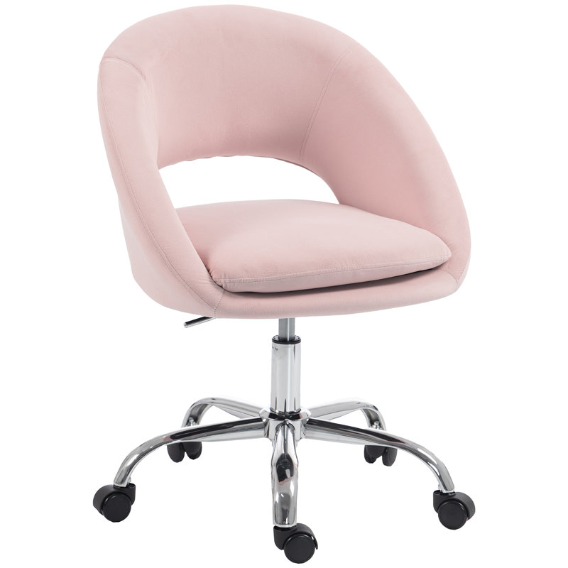 HOMCOM Velvet Office Chair