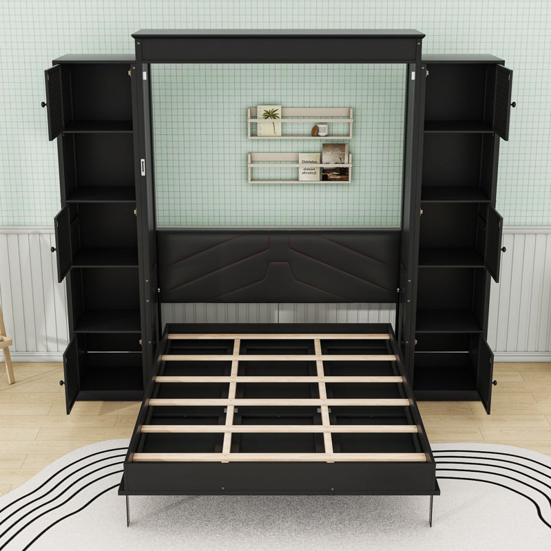 Queen-Size Murphy Bed with LED Lighting