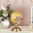Margie Aluminum Metal Educational/Geographic Earth Globe with Tiered Base-92332414-92332418
