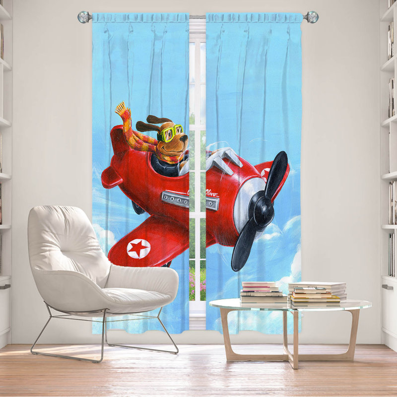 Paire de rideaux obscurcissant avec passe-tringle Delaughter Room, L 20 po x L 82 po