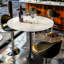 Cleofus Round Metal Base Dining Table-2073071967-2066672970-2074318863