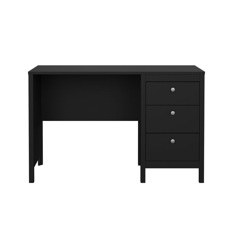 Bureau d'écriture rectangulaire l 47,4 po Cotham, Noir mat