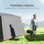 Outsunny 4 Man Camping Tent Double Layer with Porch 430 x 305 x 195 cm Grey