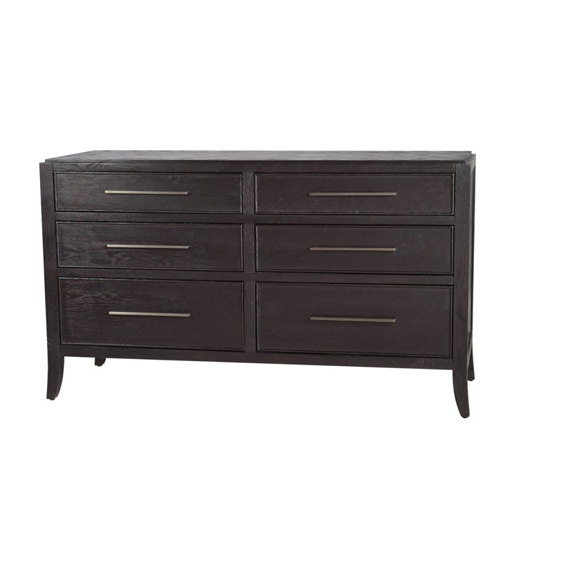 Armoire 6 tiroirs Lorenzo - Ébène