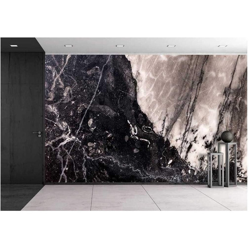 Grunge Abstract Stroke Peel & Stick Border, 66" L x 96" W