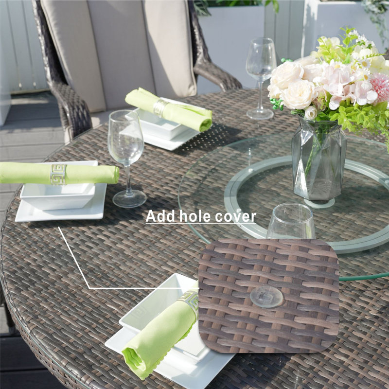 Carper 6 - Person Patio Dining Set with