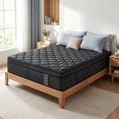 12/14 Inch Bamboo Cooling Memory Foam Mattress, Hypoallergenic Breathable Anti-mite, Medium Firm Comfort Home Bedroom Bed Mattress