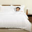 MHG Living Duvet Cover Set Oxford Gold Baratta Stitch Design Cotton Bedding - Includes 2 Pillowcases-122257765