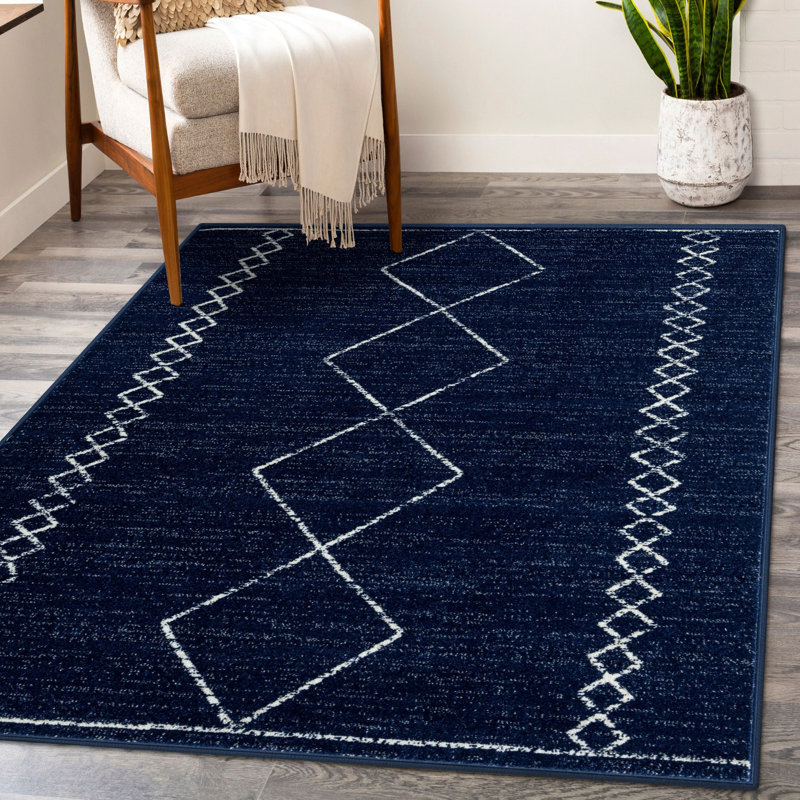 Adiley Geometric Indoor Rug, Rectangle 8' x 10'