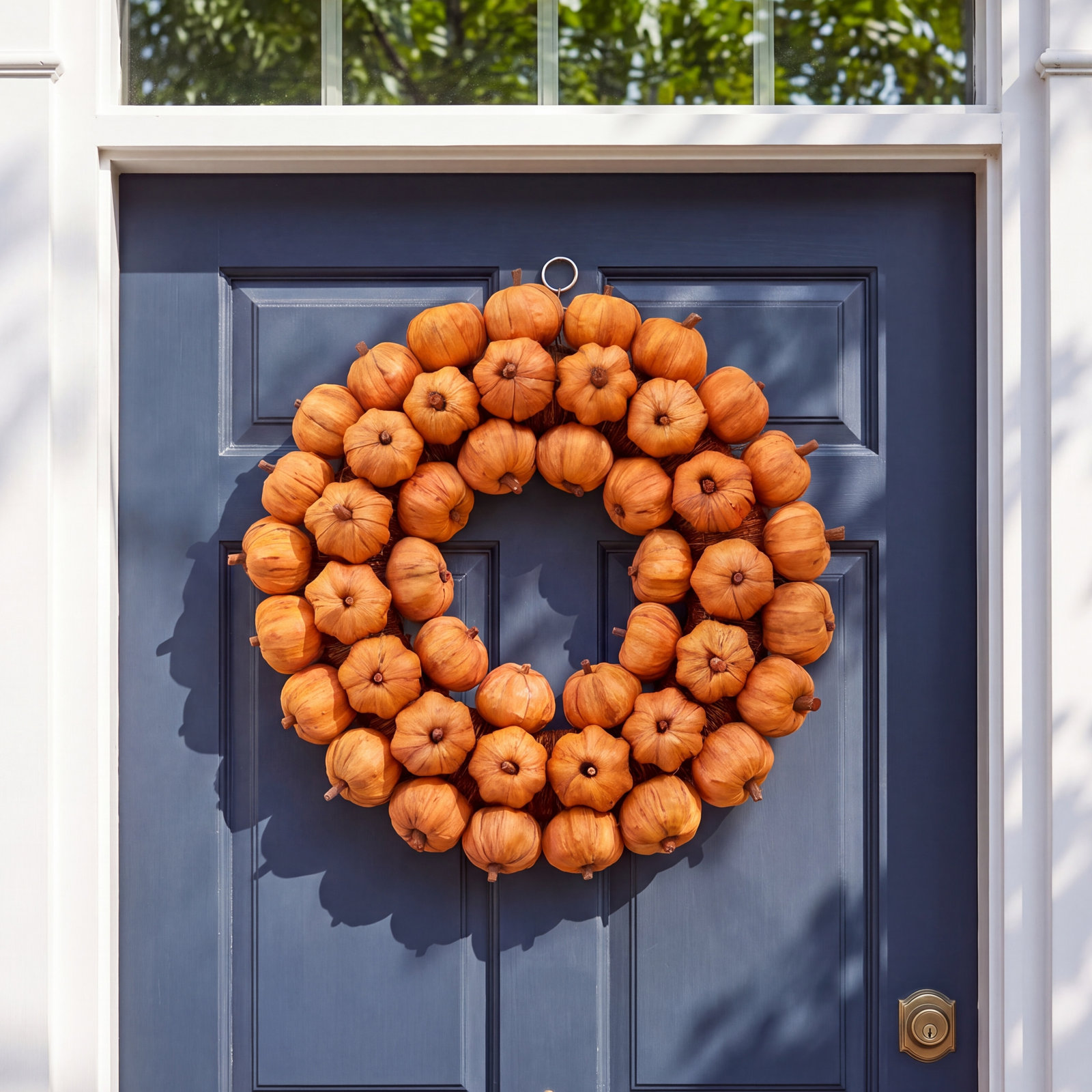 Haithem 19'' Thanksgiving Handcrafted Faux Pumpkin & Gourds Plastic Wreath