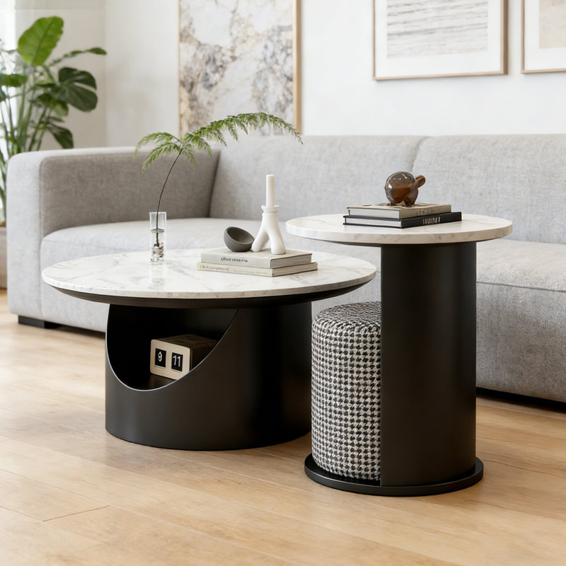 Caulkins, H 15,74 po x L 23,62 po x l 23,62 po, Noir