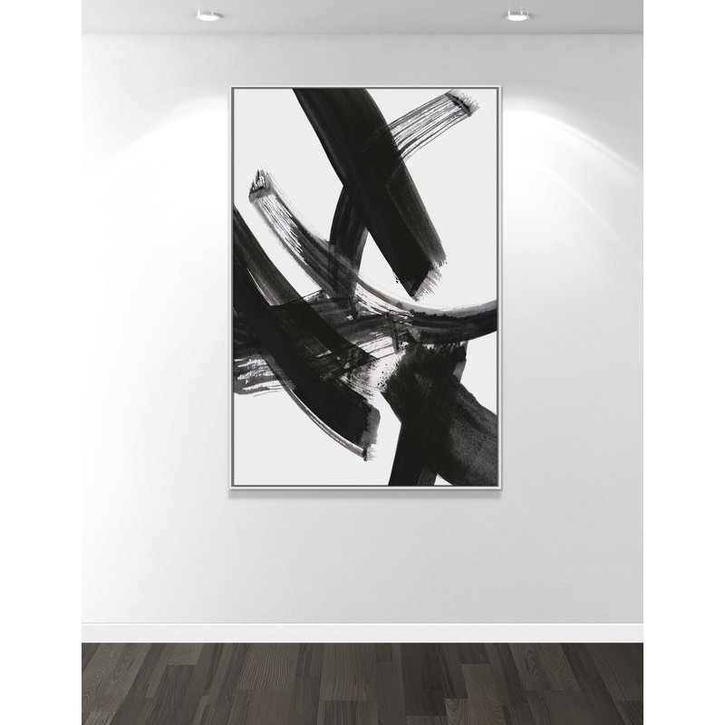 «Black Magic I Print» par Susan Jill, H 61,5 po x l 41,5 po x P 2 po, Blanc