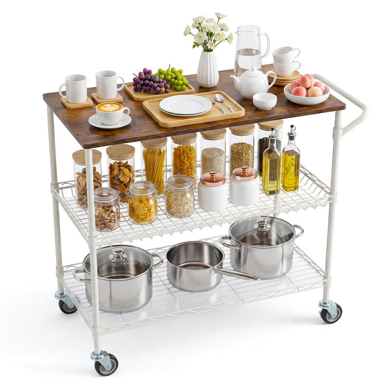 Bar Cart, White
