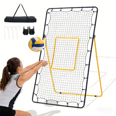7x4 FT Volleyball Rebounder Net,Portable Volleyball Trainer